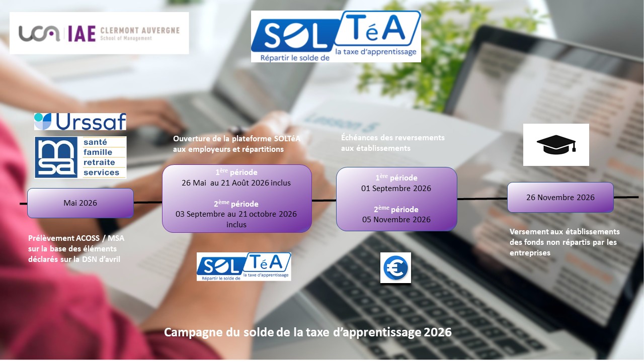 Calendrier SOLTEA 2026